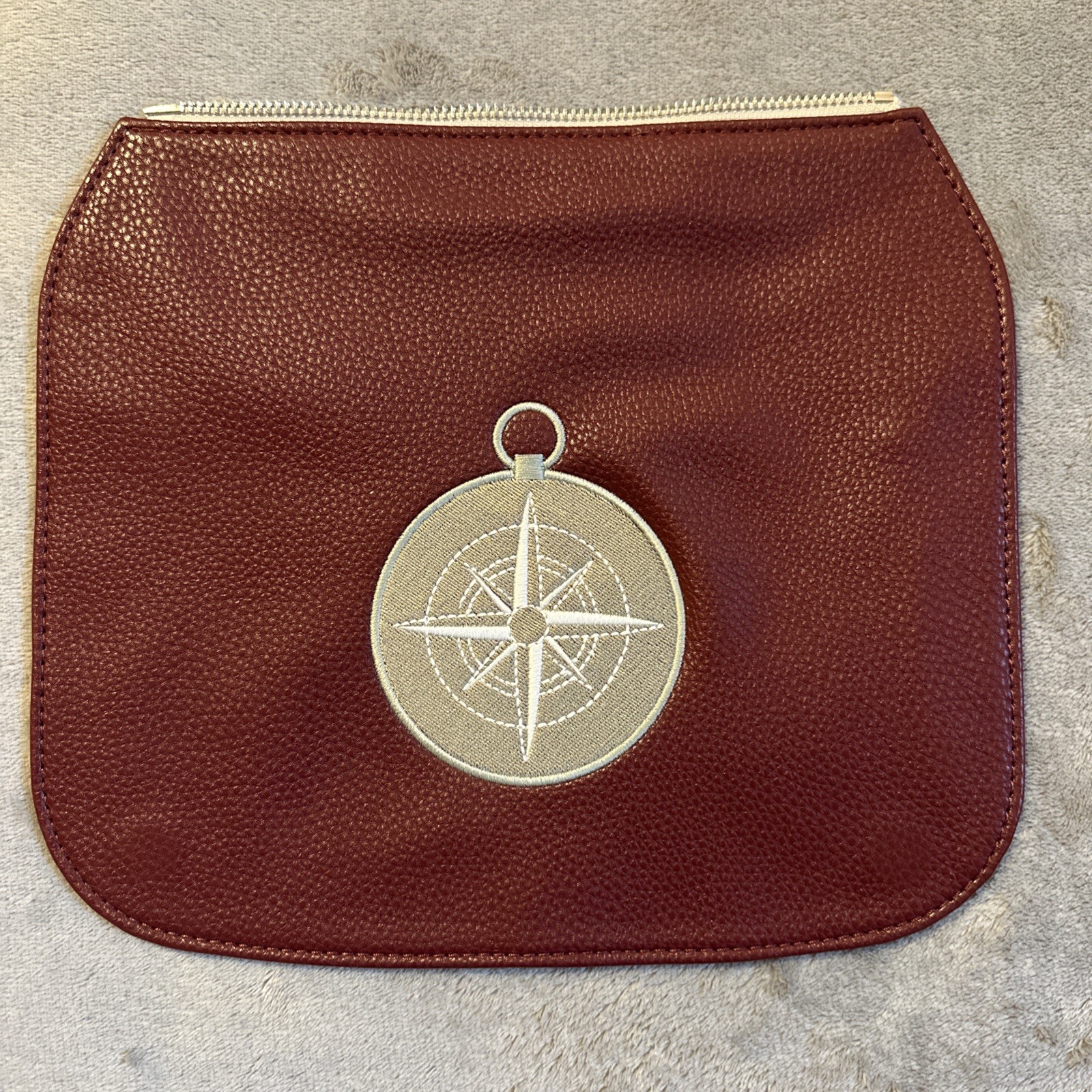 Studio Thirty-One Purse Flap Merlot Pebble Maroon Compass - photo 3