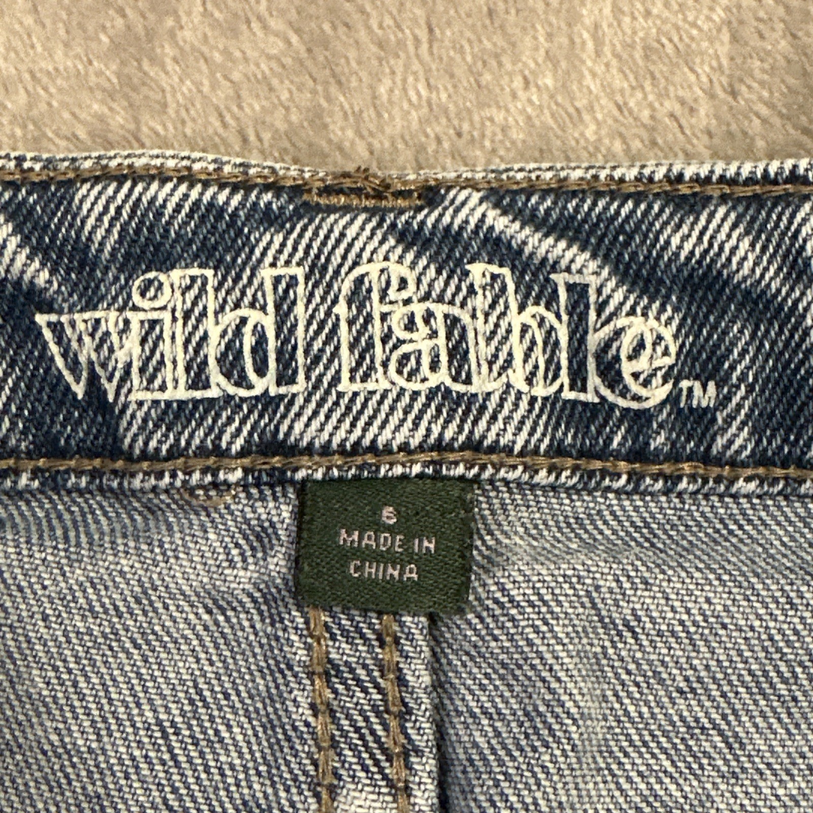 Wild Fable Jeans Full Side Zip Size 6 Womens Light Wash Ankle Di - photo 5