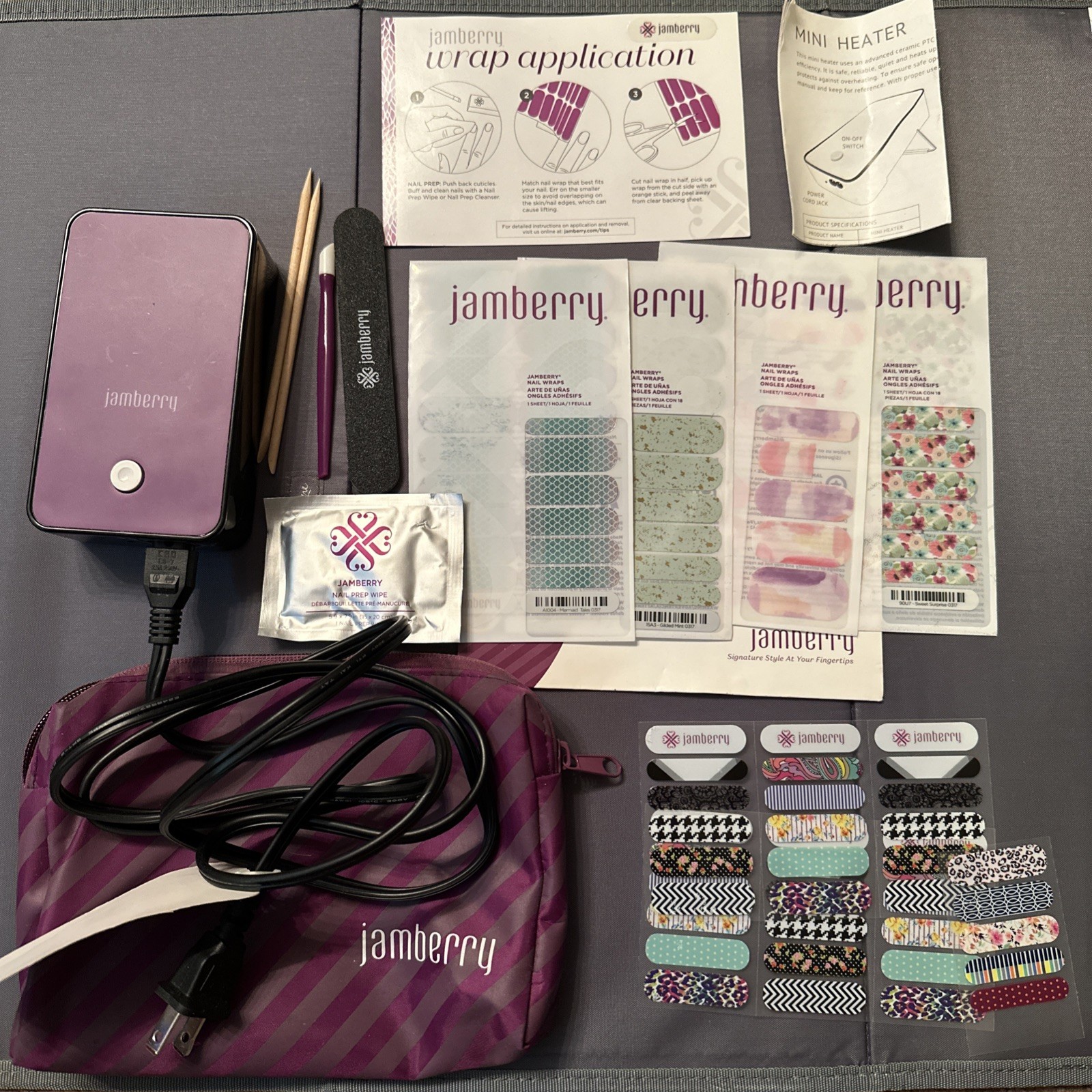 Jamberry Mini Heater Nail Wrap Kit