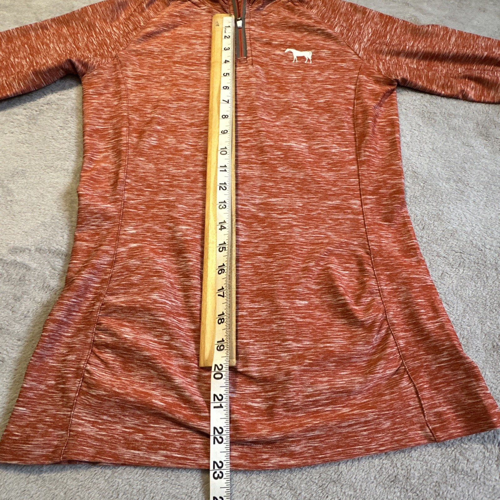 Aerion 1/4 Zip Shirt Women's Small Long Sleeve Equestrian Coral - photo 4