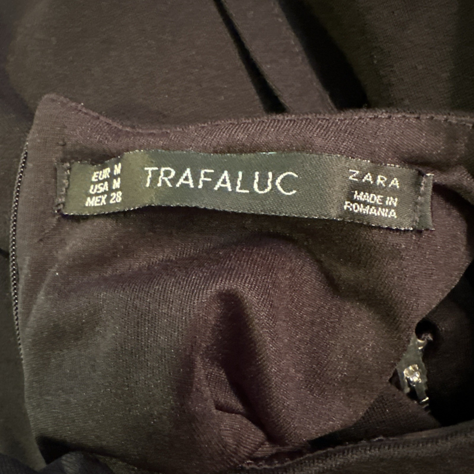Zara Trafaluc Black Sleeveless Dress Medium Workwear Zipper - photo 3
