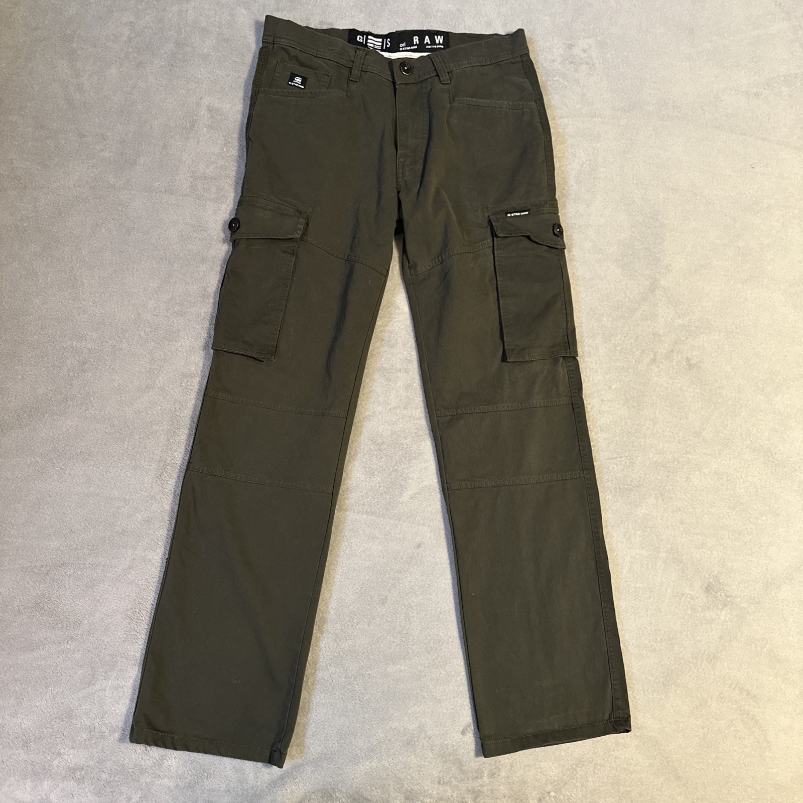 G-Star Raw Cargo 3D Pants Size 30 Dark Green Gorpcore Utility
