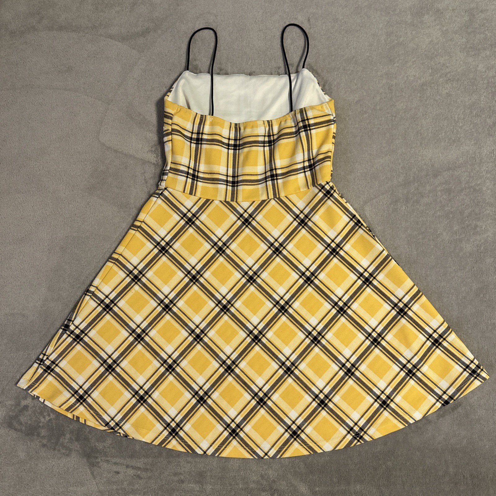 Urban Heritage Yellow Plaid Dress Small Clueless 90's Y2K Retro - photo 2
