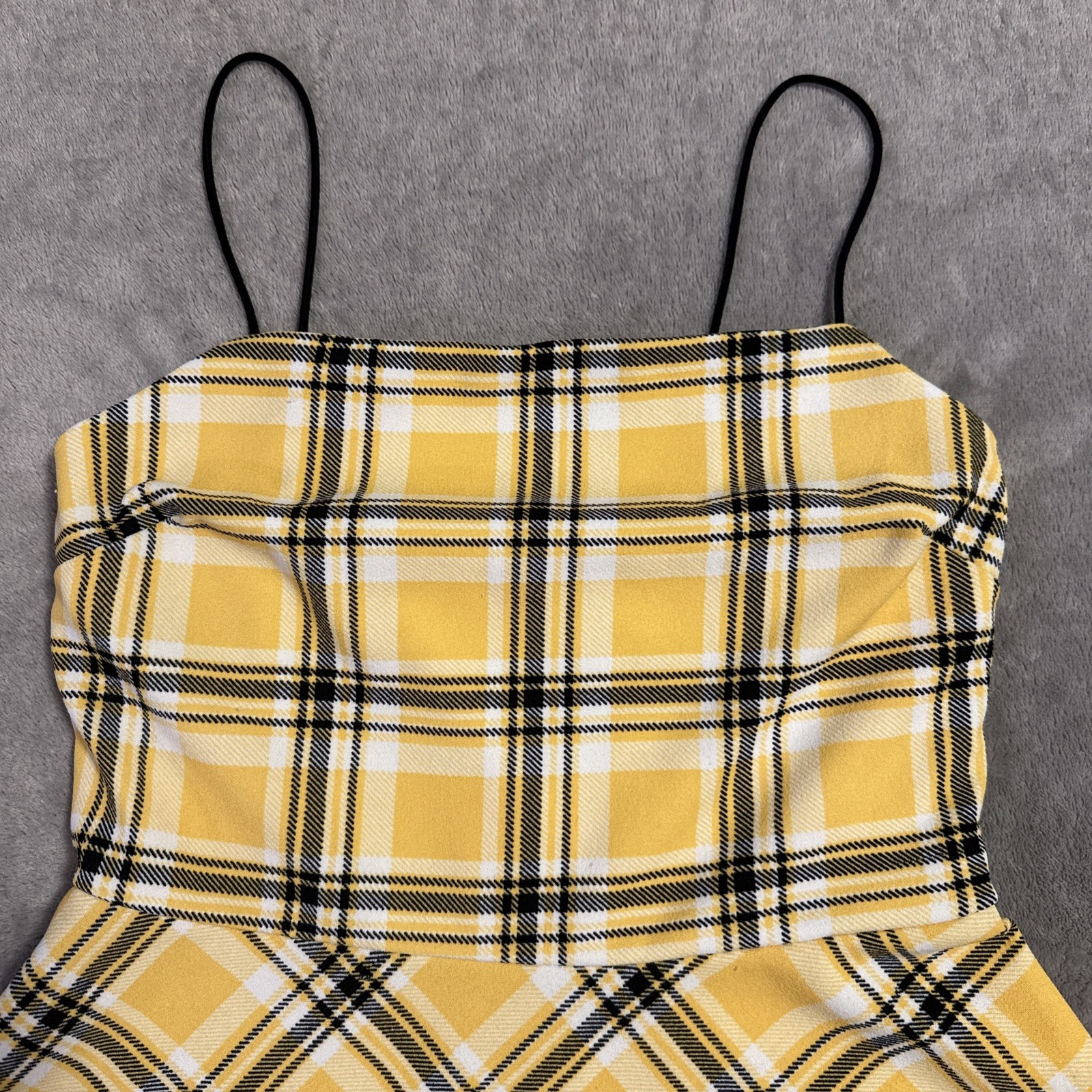 Urban Heritage Yellow Plaid Dress Small Clueless 90's Y2K Retro - photo 3