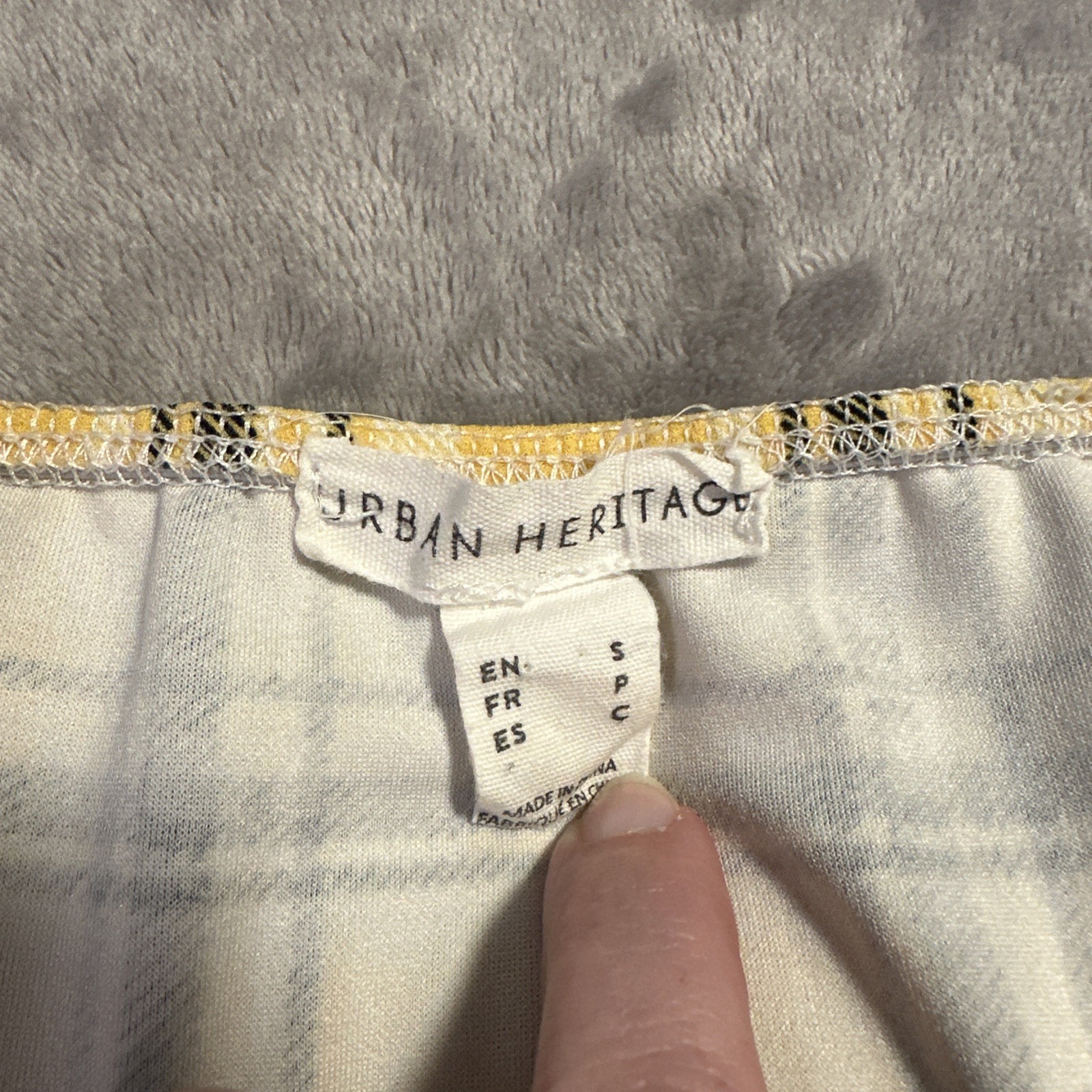 Urban Heritage Yellow Plaid Dress Small Clueless 90's Y2K Retro - photo 4