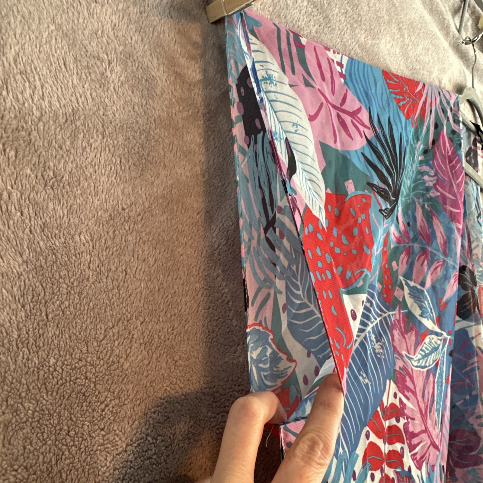 Madden NYC Sheer Kimono-Style Light Cover-Up Floral - photo 5