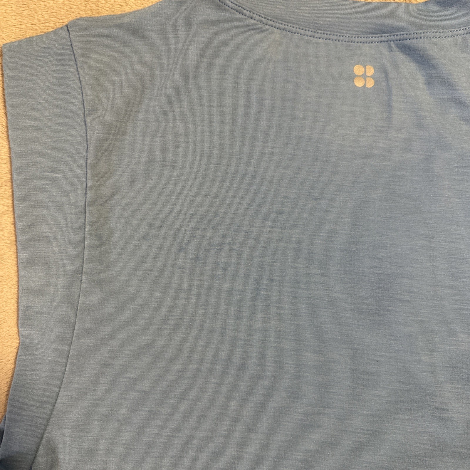 Sweaty Betty Breathe Easy Boxy Gym Tee XS Athletic Tank Blue - photo 3