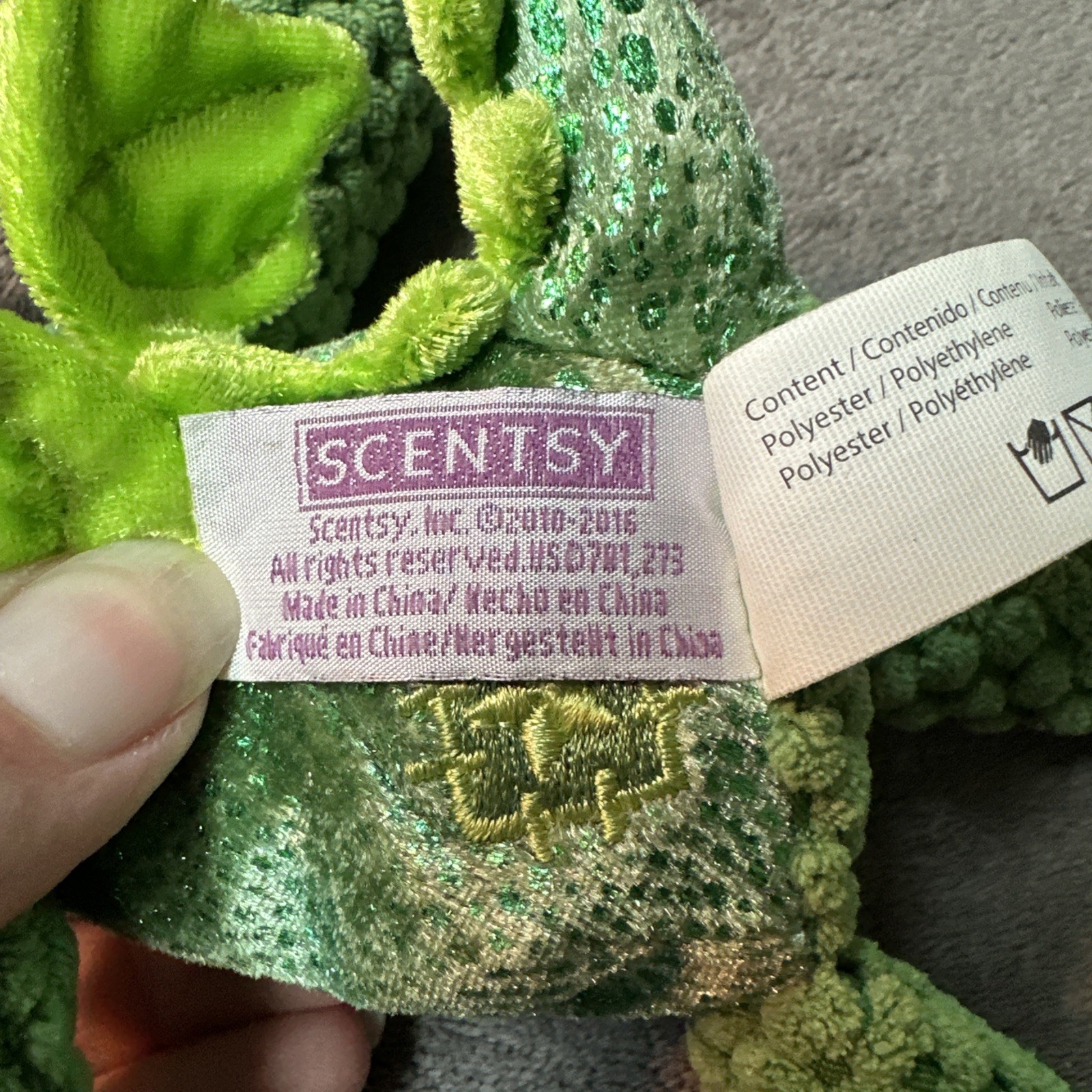 Scentsy Buddy Clip Plush Scout the Dragon Watermelon Scent - photo 5