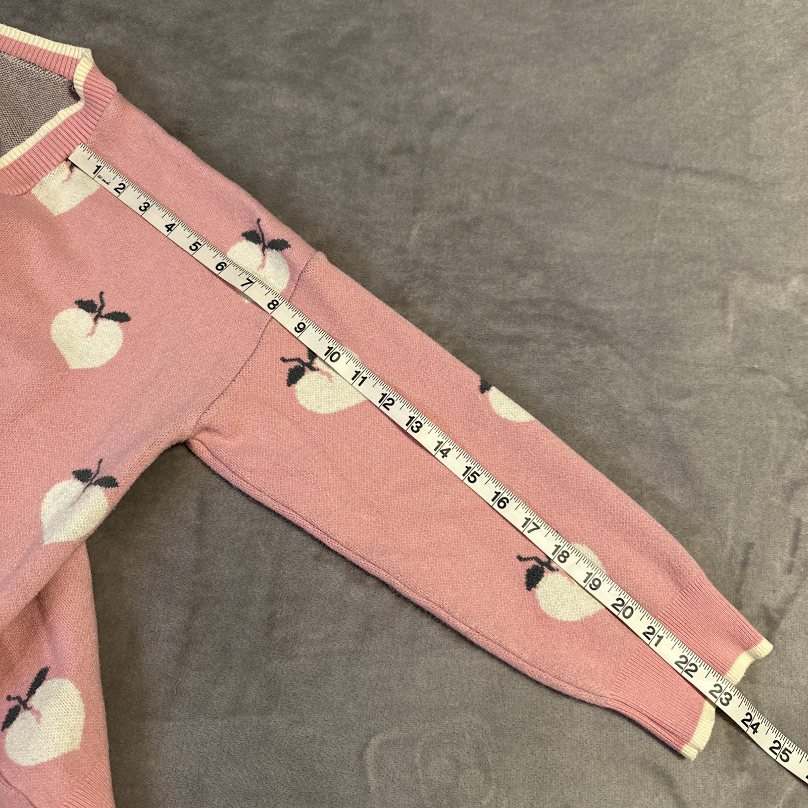 Soft Girl Kawaii Cardigan Pink Peaches Medium Coquette Cottageco - photo 4