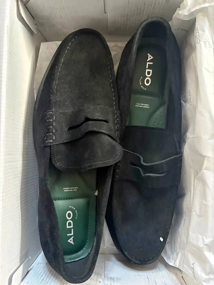 ALDO Black Suede Loafers Pillow Walk