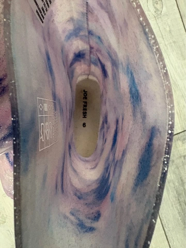 Joe Fresh Glitter Tie-Dye Rain Boots Size 6 - photo 4