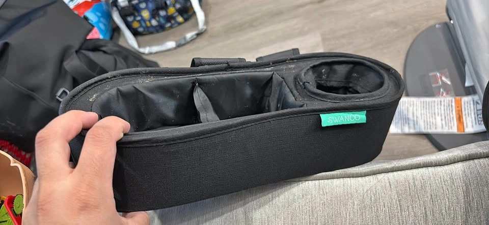 Universal Stroller Tray With Insulated Sippy Cup Holder
