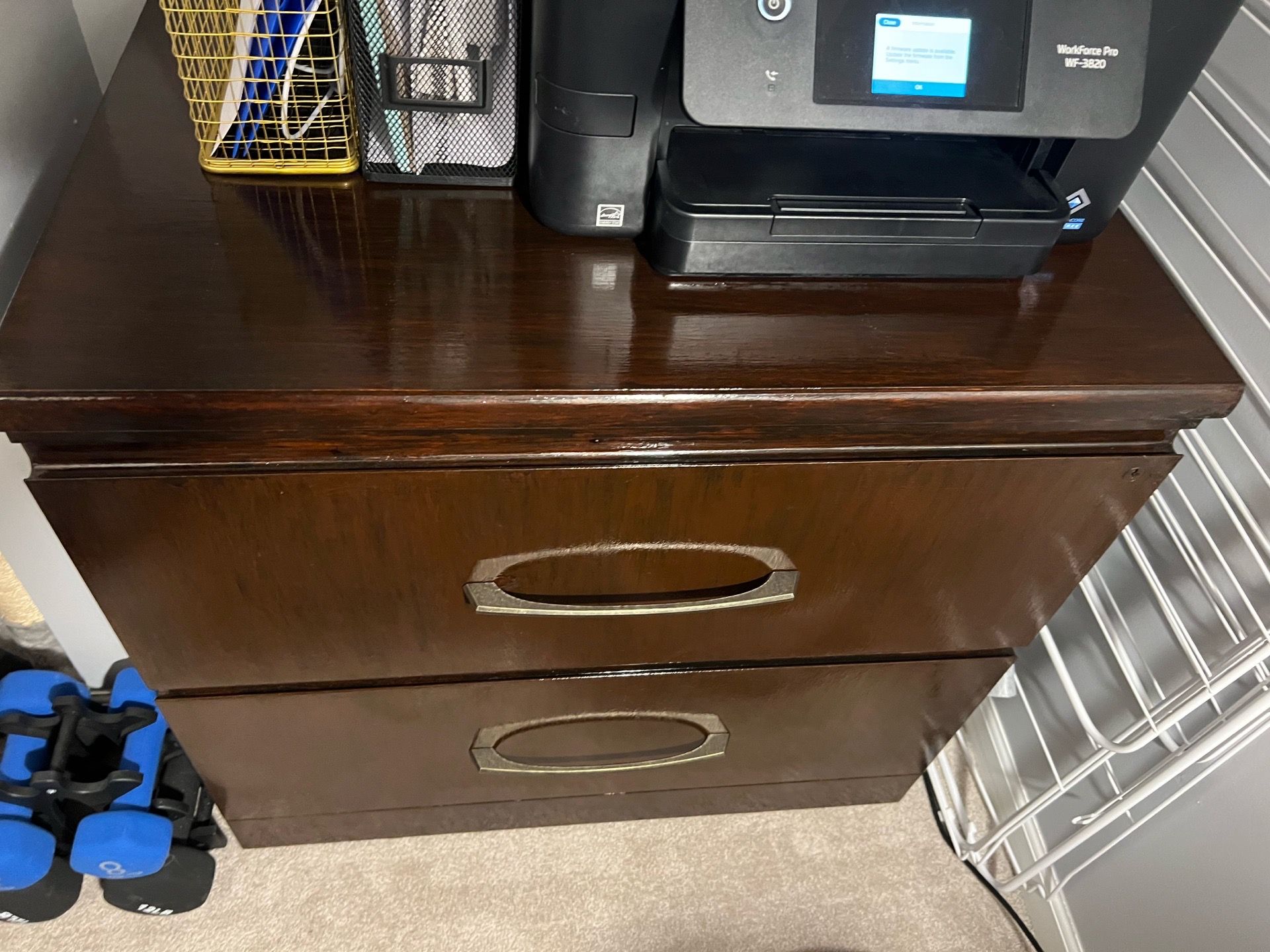 Dark Brown Heavy File Cabinet - L 30 W 20 H 28.5 in - photo 3