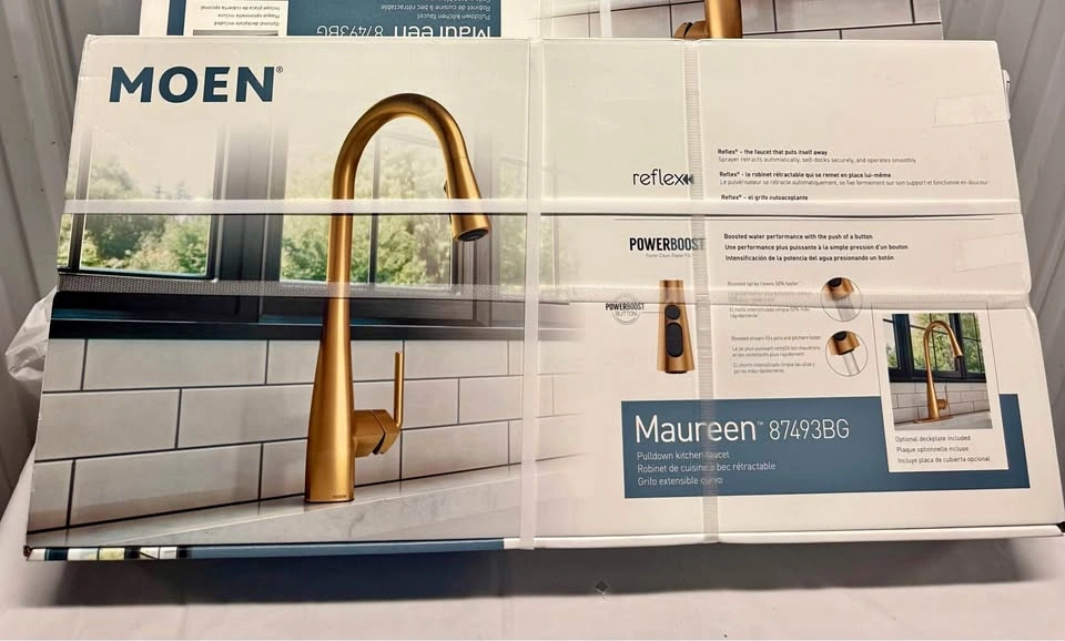 Moen Maureen Pulldown Kitchen Faucet - Brushed Gold