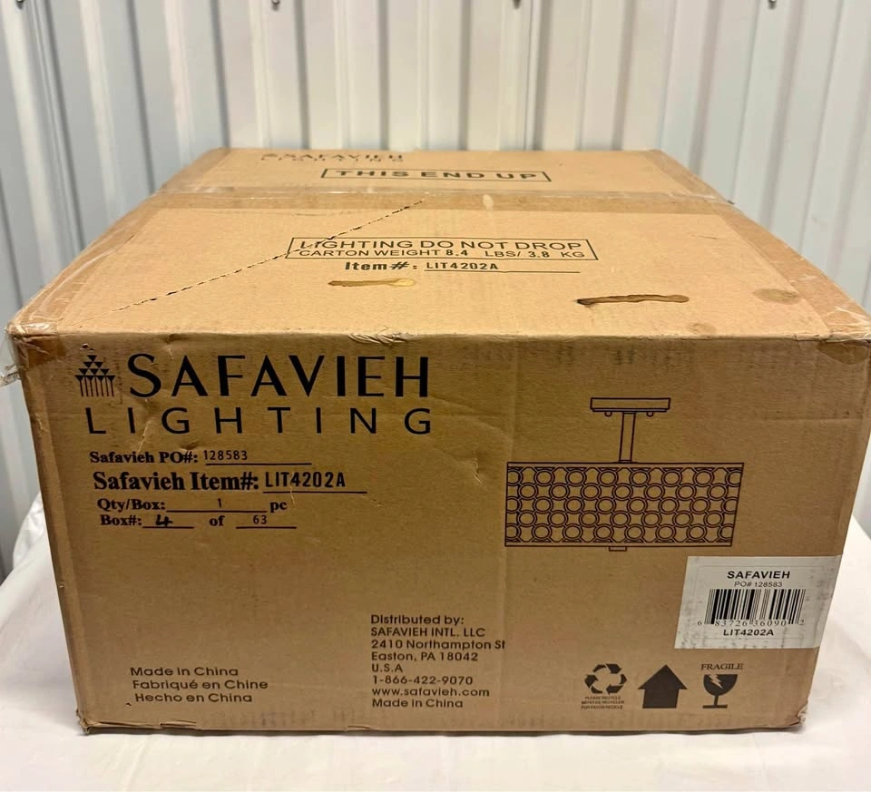 Safavieh Giotta Circle 3-Light Semi-Flush Mount