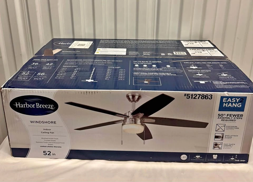 Harbor Breeze Windshore 52-in Ceiling Fan With Light