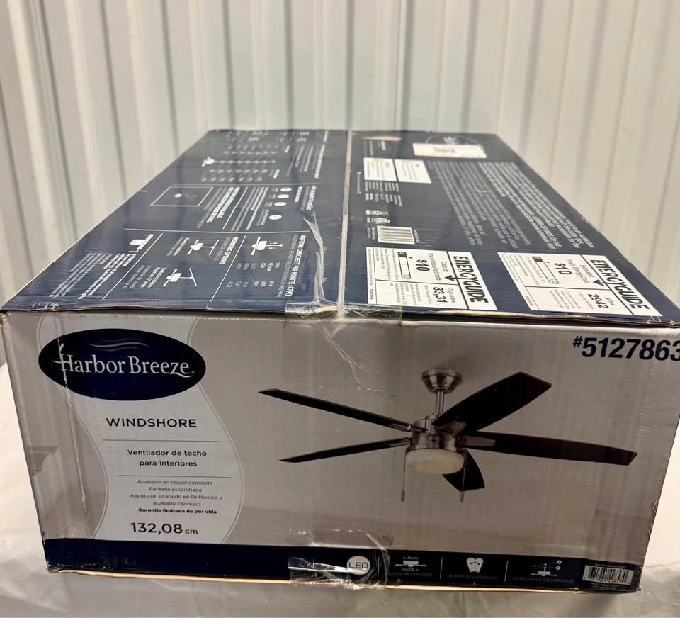 Harbor Breeze Windshore 52-in Ceiling Fan With Light - photo 3