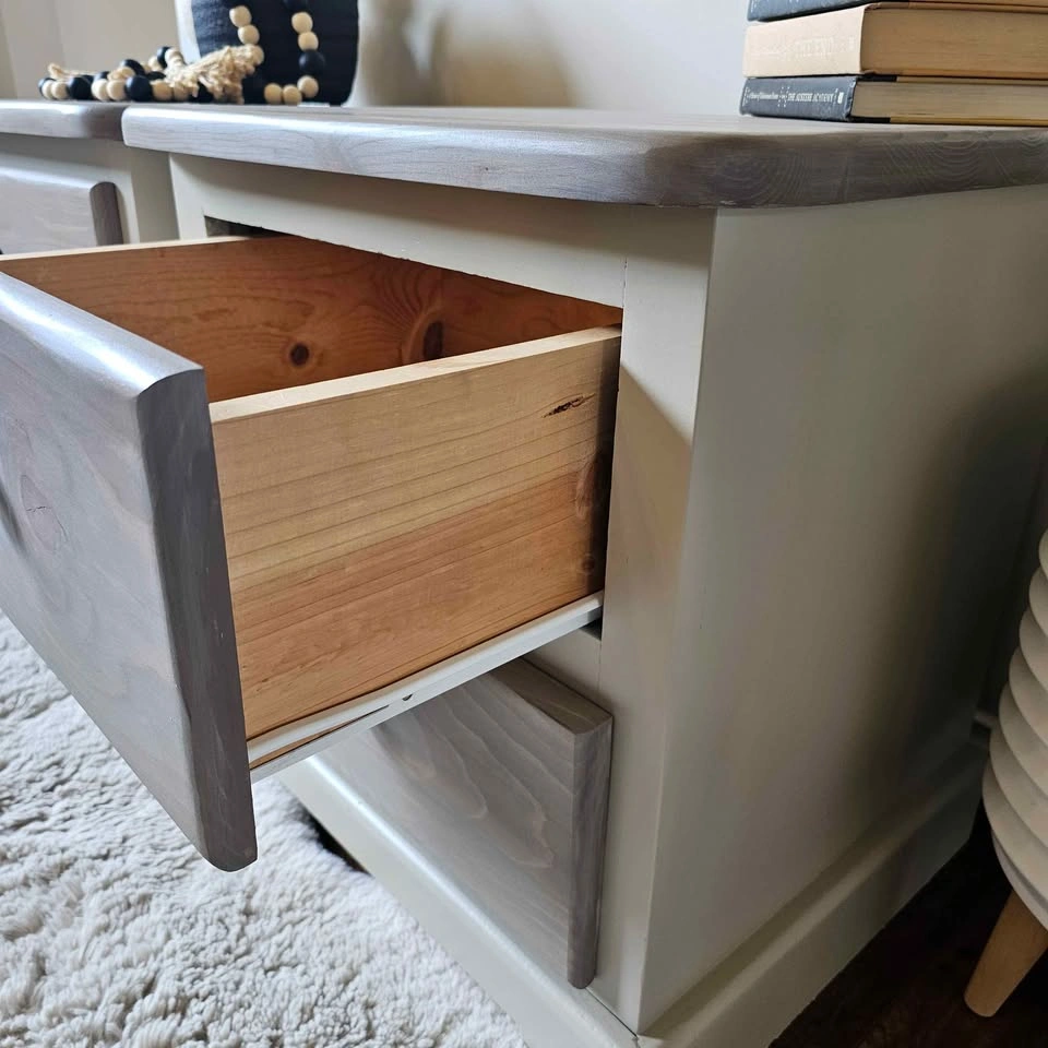 Refinished Solid Pine Nightstands - photo 5