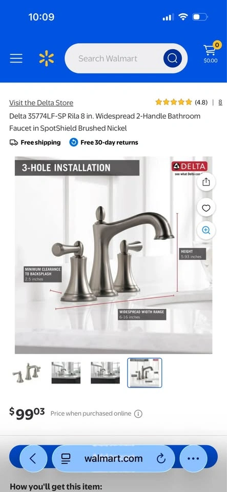 Delta Rila Two Handle Widespread Lavatory Faucet - photo 2