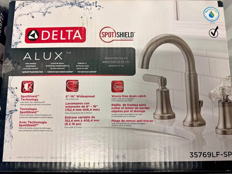 Delta Alux Two-Handle Widespread Lavatory Faucet