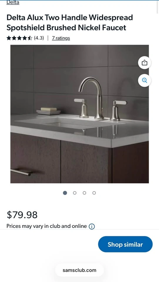 Delta Alux Two-Handle Widespread Lavatory Faucet - photo 2