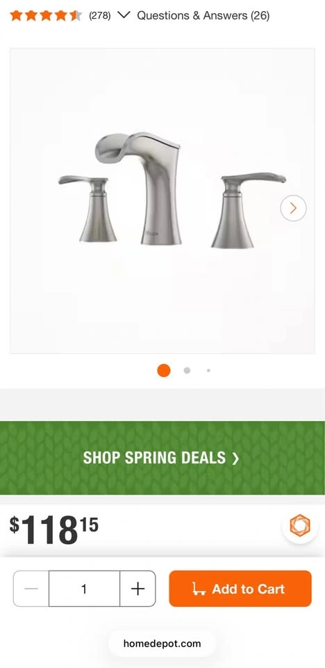 Pfister Jaida 8-Inch Widespread Bathroom Sink Faucet - photo 2