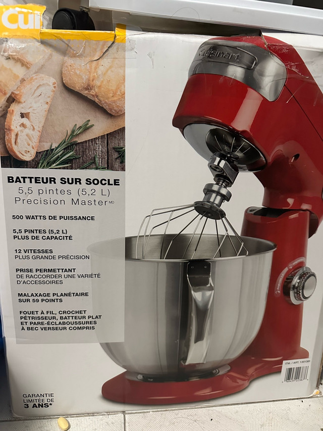 Like New - Cuisinart Precision Master 5.5-Quart Stand Mixer Red