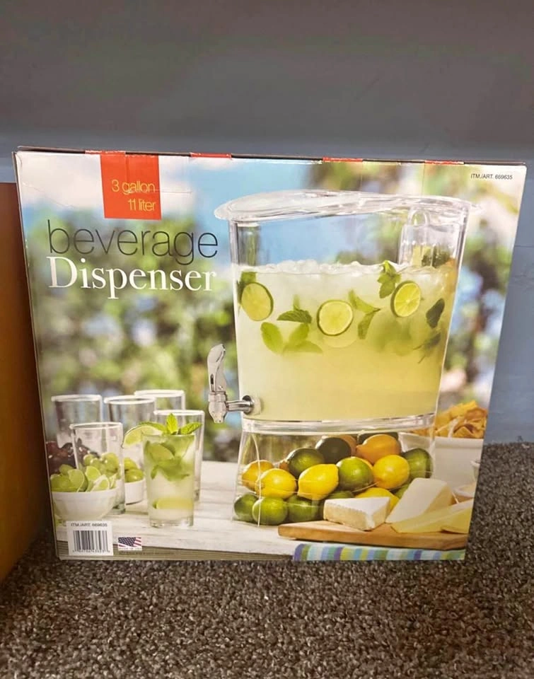 3 Gallon Acrylic Beverage Dispenser