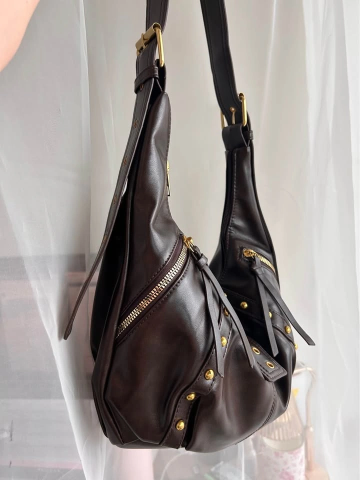 Coffee brown shoulder/cross body bag - photo 3