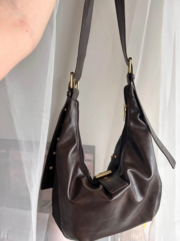 Coffee brown shoulder/cross body bag - photo 4