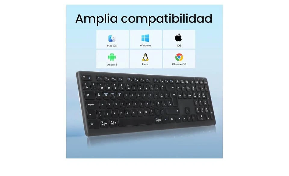 CITLLA Wireless Bluetooth Keyboard, Support Multi Device Switchi - photo 4