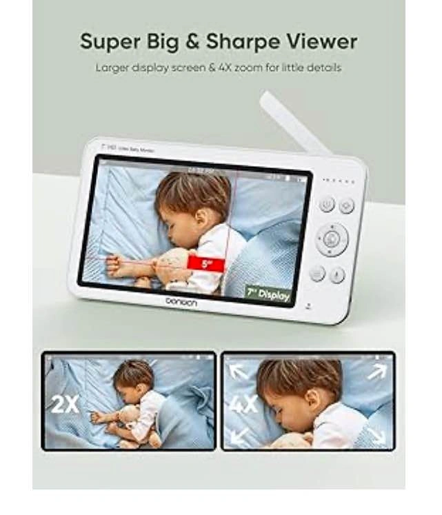 Bonoch 7" HD Baby Monitor Parent Unit Replacement (Pickering)