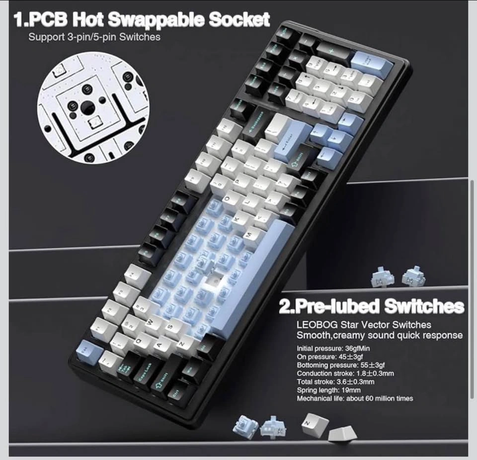 Aula Mechanical Gaming Keyboard F99 Pro - photo 5