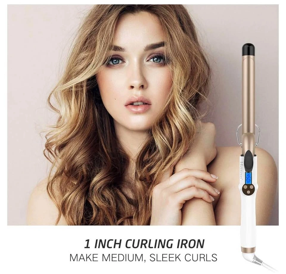 Hoson 1 Inch Curling Iron Professional Ceramic Tourmaline Barrel - photo 2
