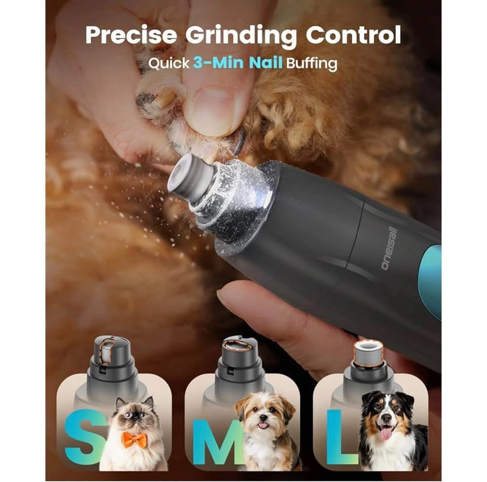 oneisall Quiet Dog Clippers for Grooming LED Light, Cordless Dog - photo 5