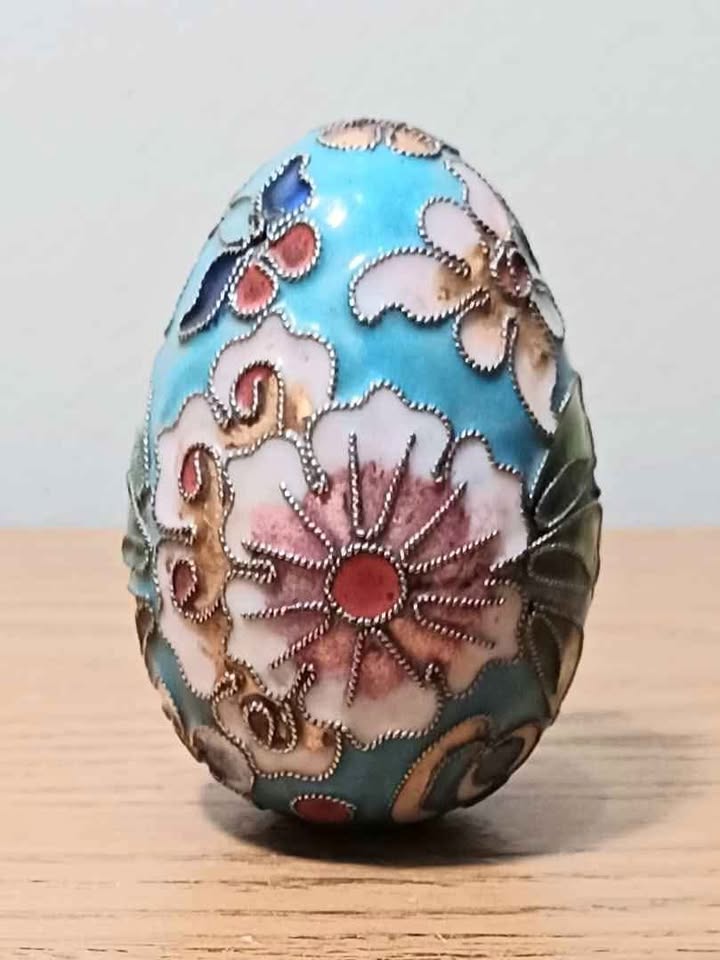 Handmade Cloisonne Brass Egg