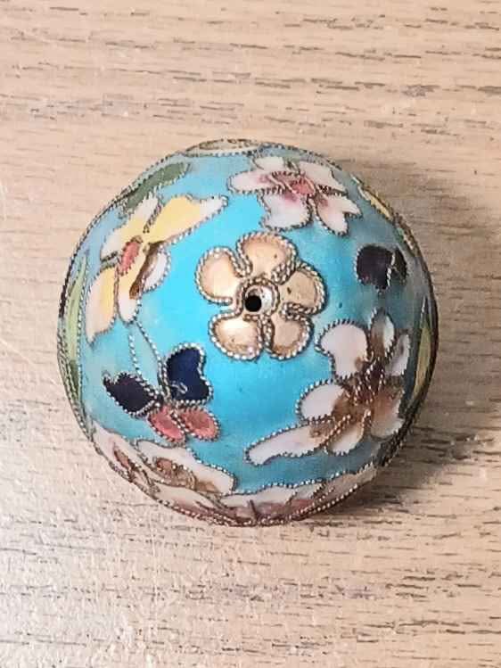 Handmade Cloisonne Brass Egg - photo 4