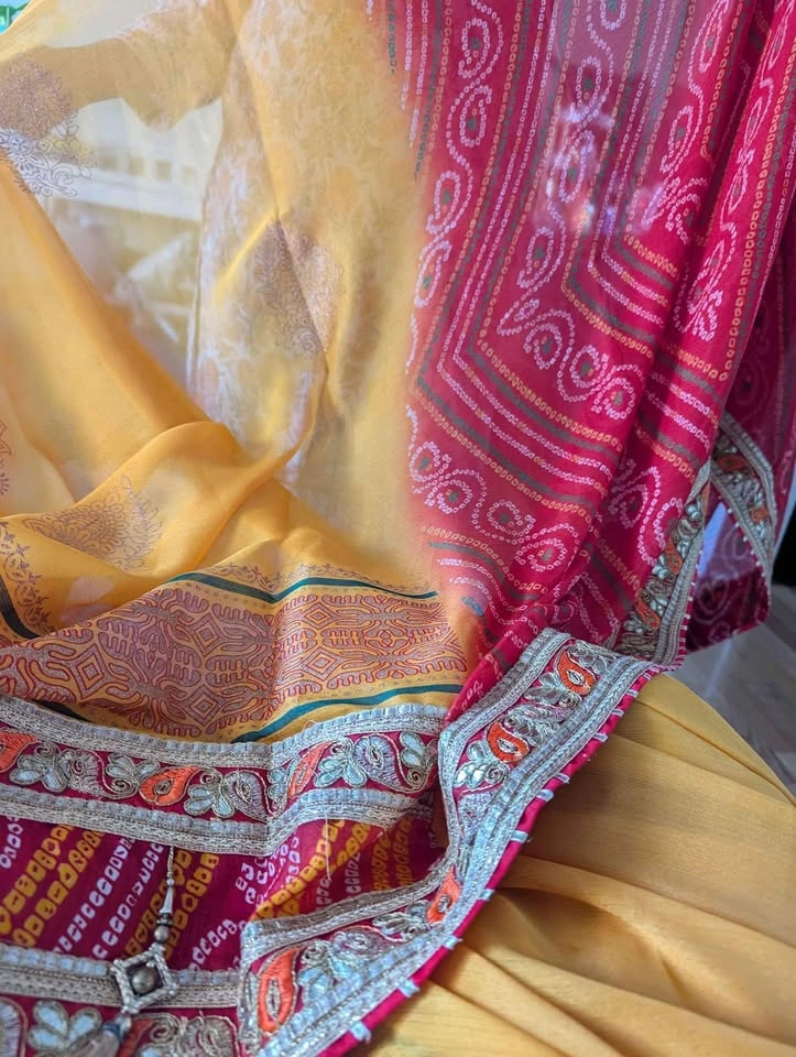 Beautiful multi color saree