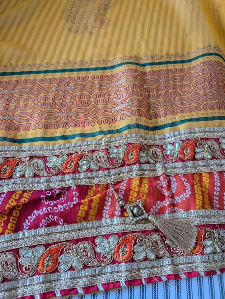 Beautiful multi color saree - photo 2