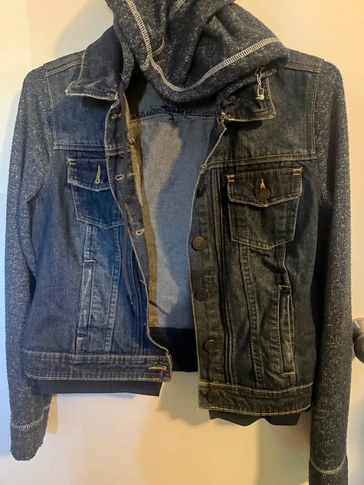 Denim Jacket with Hood