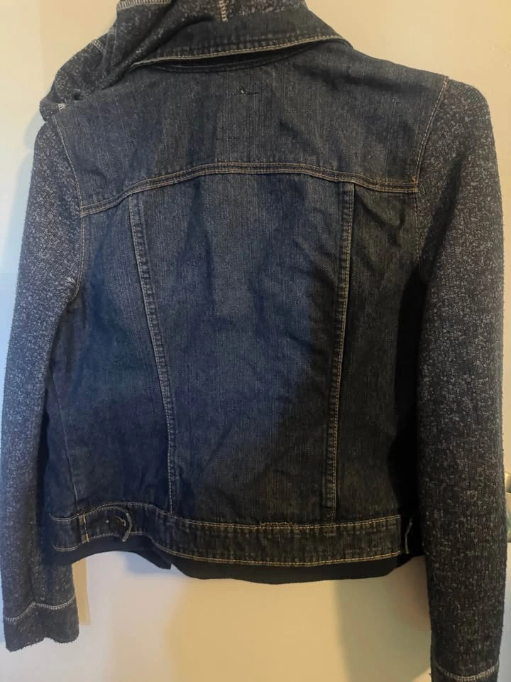Denim Jacket with Hood - photo 3