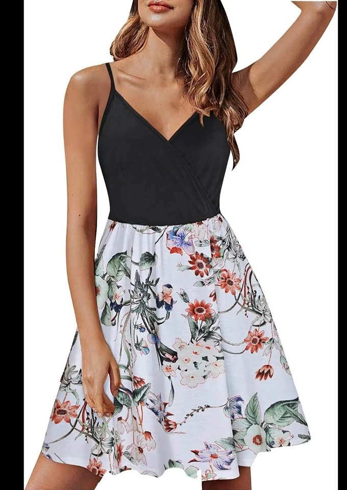 Layered V Neck Dress
