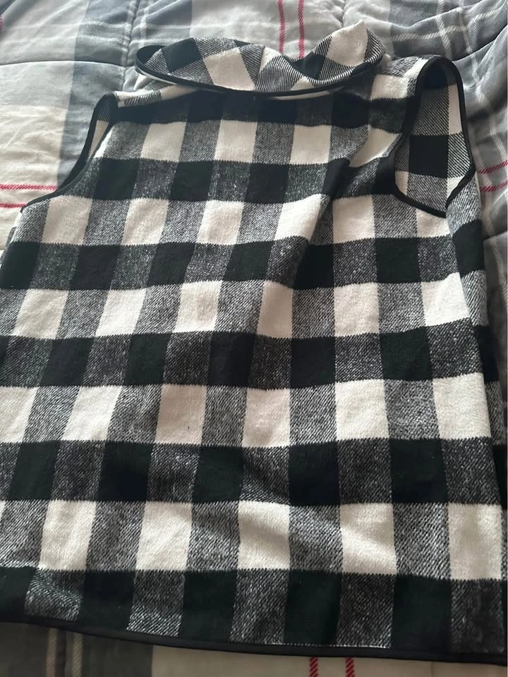 Women Open Plaid Vest - photo 5