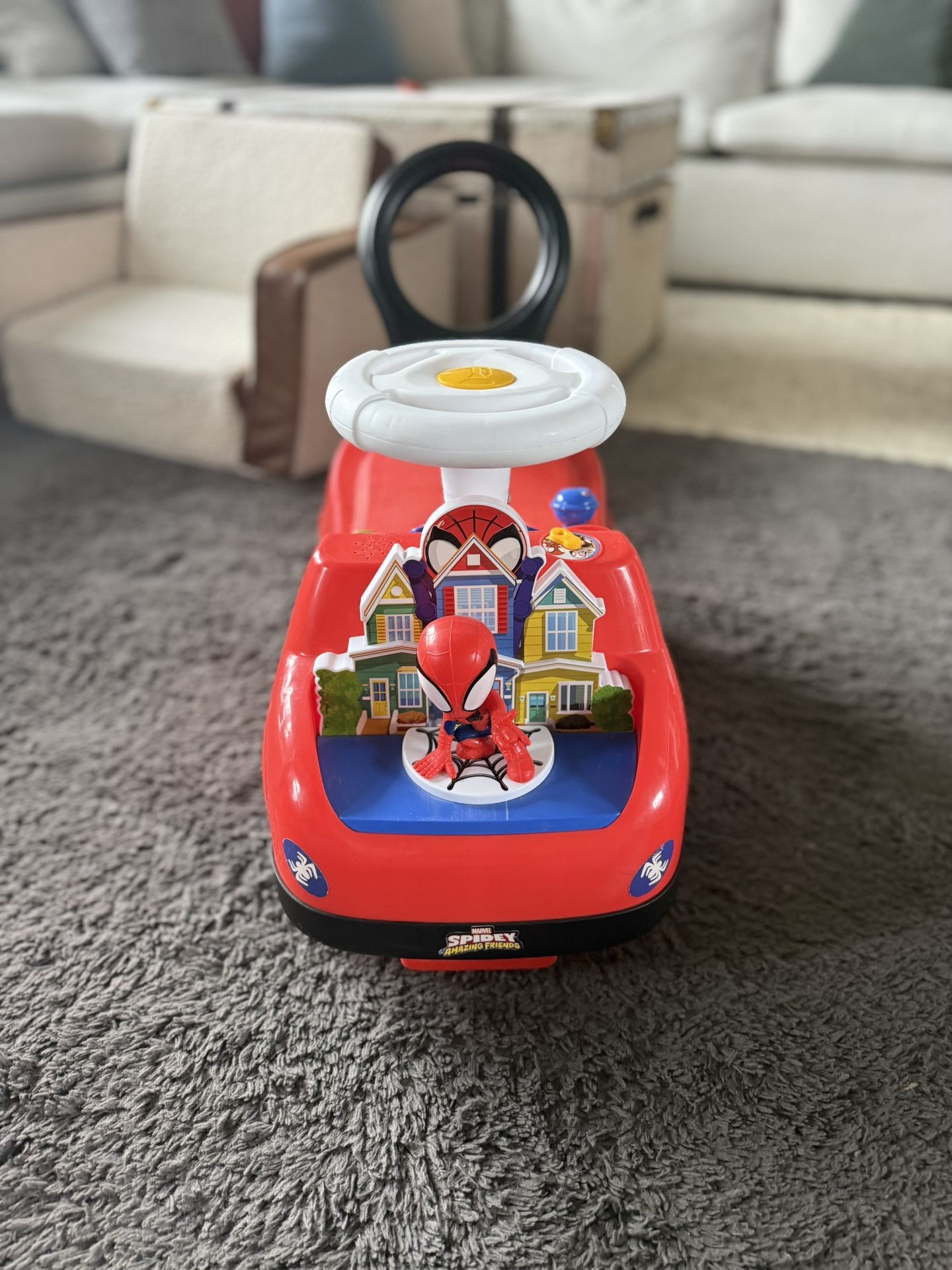 Marvel Kiddieland Spidey Activity Ride-on Toy Car - photo 2
