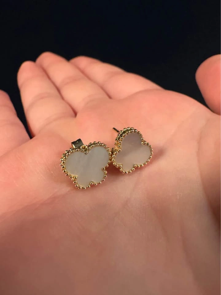14K Gold Clover Earrings - photo 2