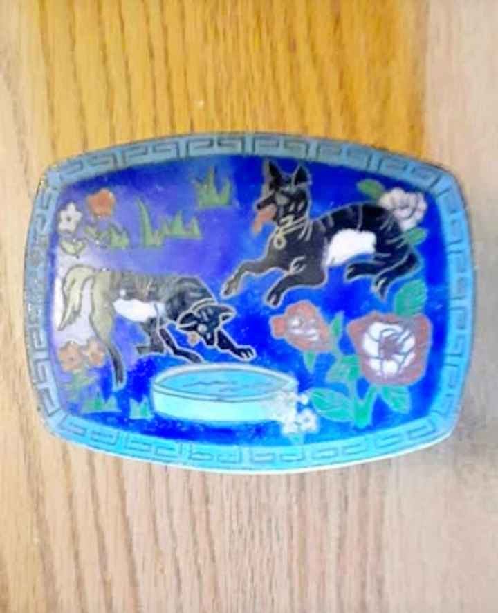 Uniqe Antique 1800's Chinese Cloisonne Brass Box