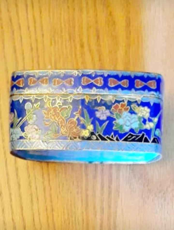 Uniqe Antique 1800's Chinese Cloisonne Brass Box - photo 2