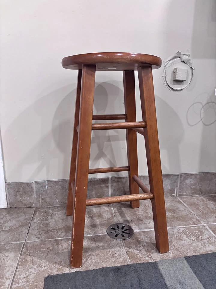 Wooden stool (2 ft tall)