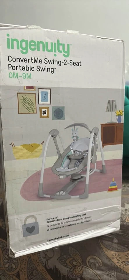 Ingenuity ConvertMe Swing-2-Seat Portable Swing 0M-9M - photo 2