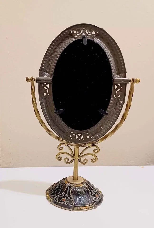 Antique Enamel & Stones Vanity Mirror image indicator(2)